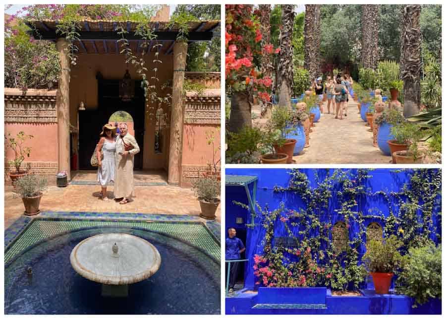 Alleys at Jardin Majorelle in Marrakech