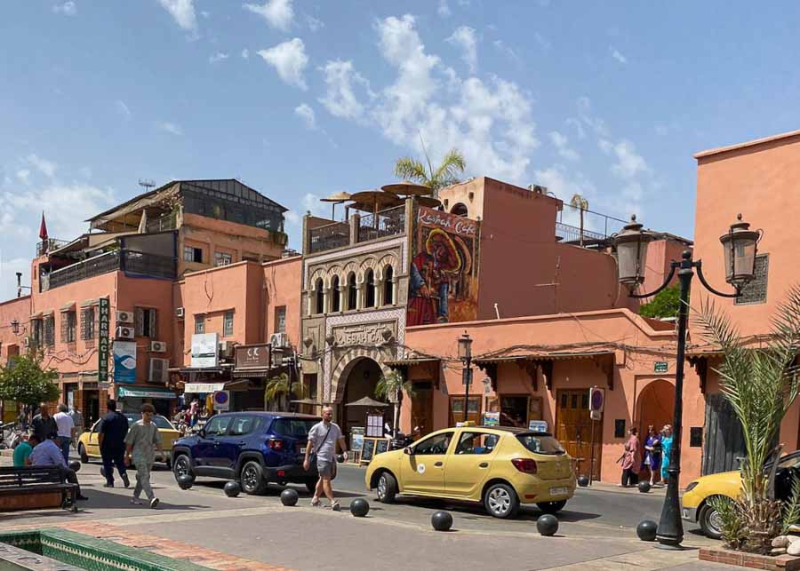 street in Marrakech, a city present in any Morocco itinerary