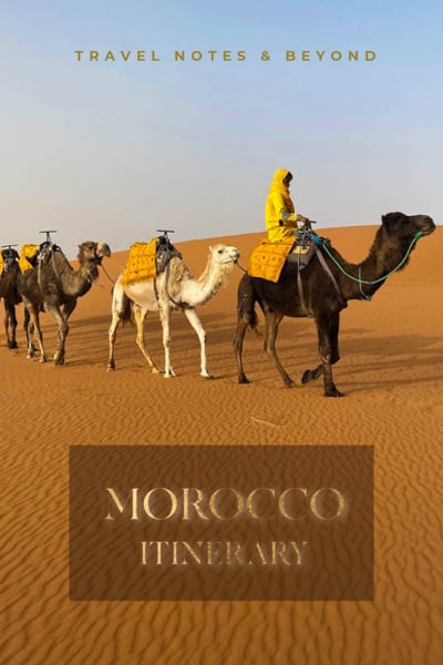 Morocco 10 day itinerary pin