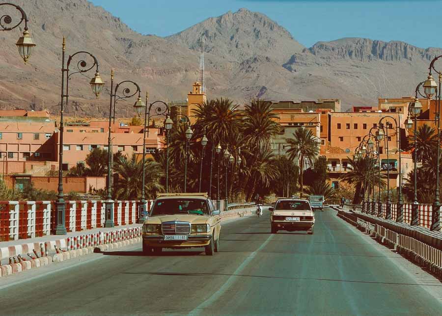 road with cars in Morocco