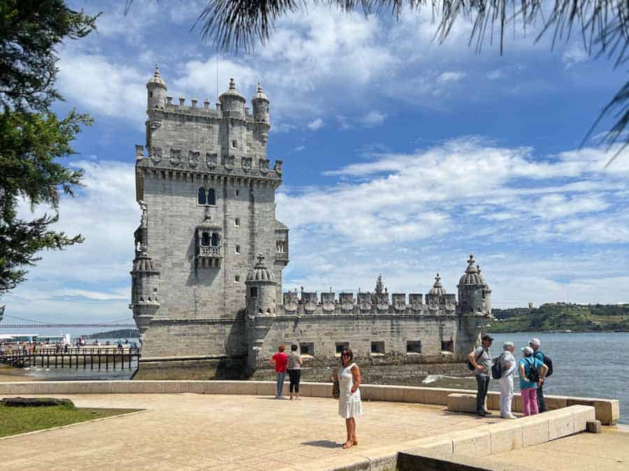 View of Belem Tower, one of the attractions in Lisbon