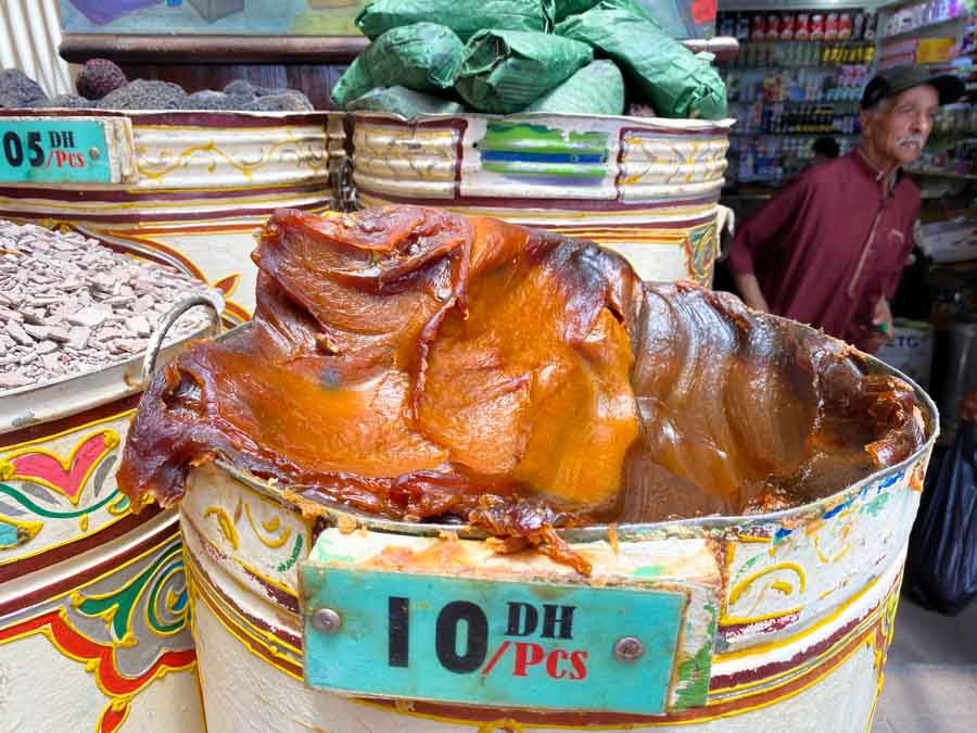 Black soap sold in bulk in Morocco