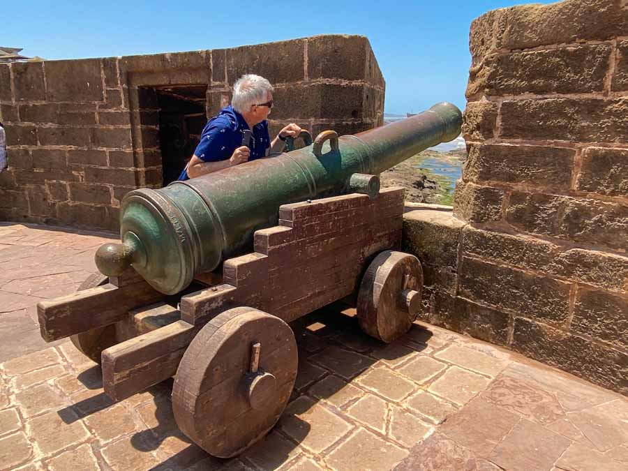 visiting the ramparts in Essaouira on a day trip from Marrakech