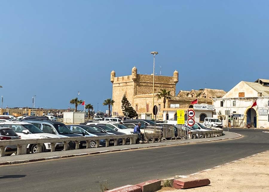 Car park next to the Medina