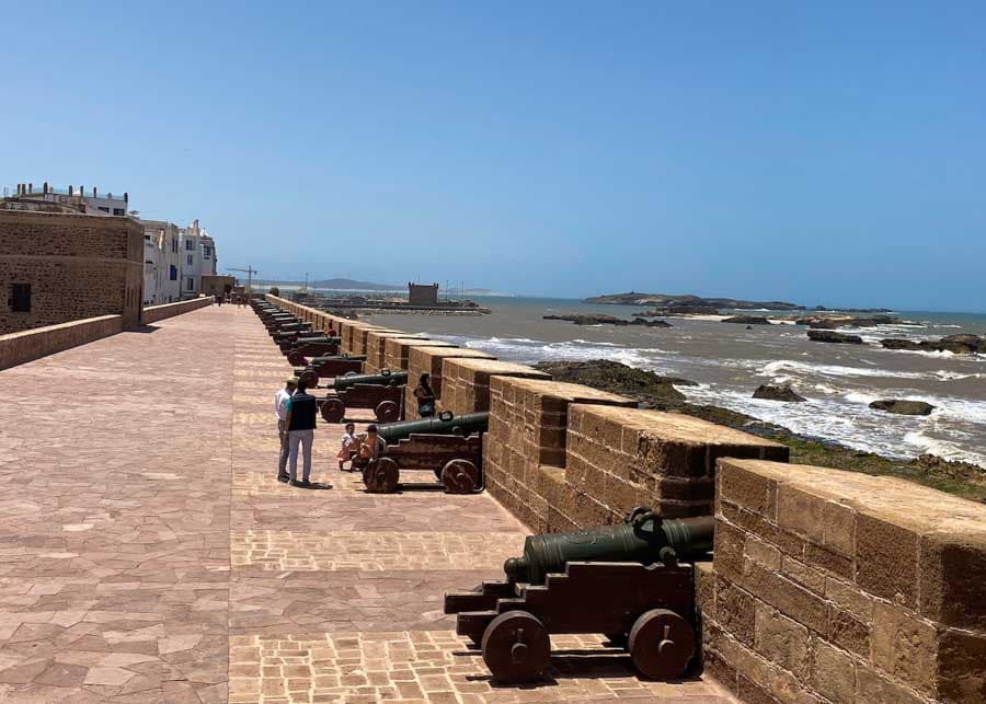 the fortification walls of Essaouira