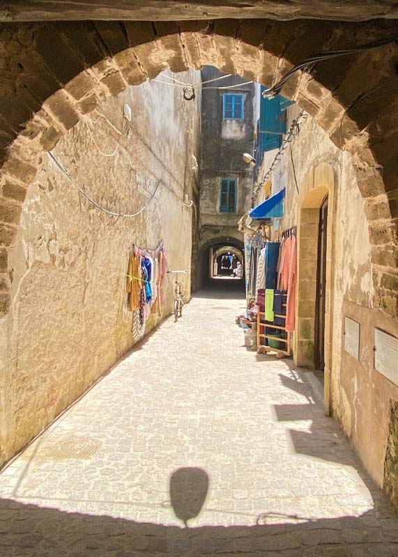 visiting the Alleyway in the Essaouira Medina on a day trip from Marrakech