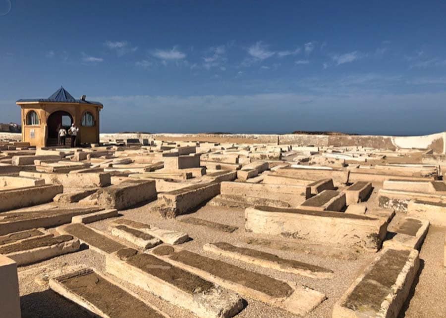 visiting the Old Jewish Cemetery in Essaouira on a day trip from Marrakech