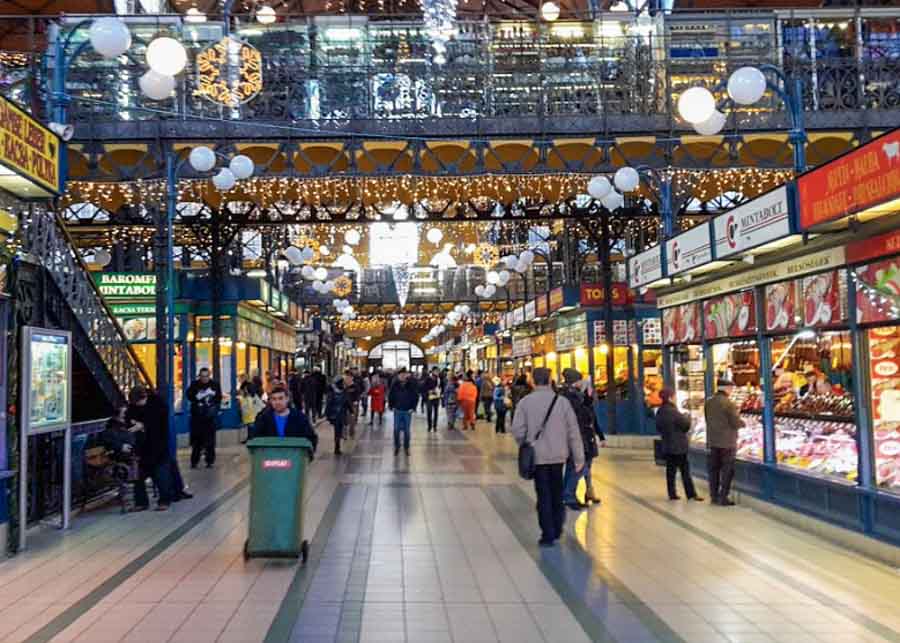 The Great Market Hall in Budapest