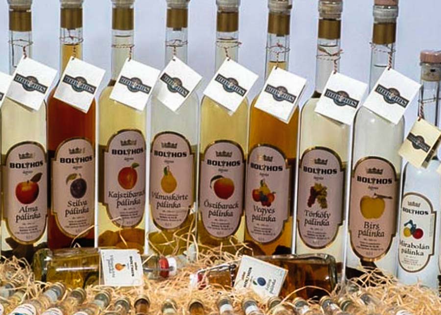 different varieties of palinka
