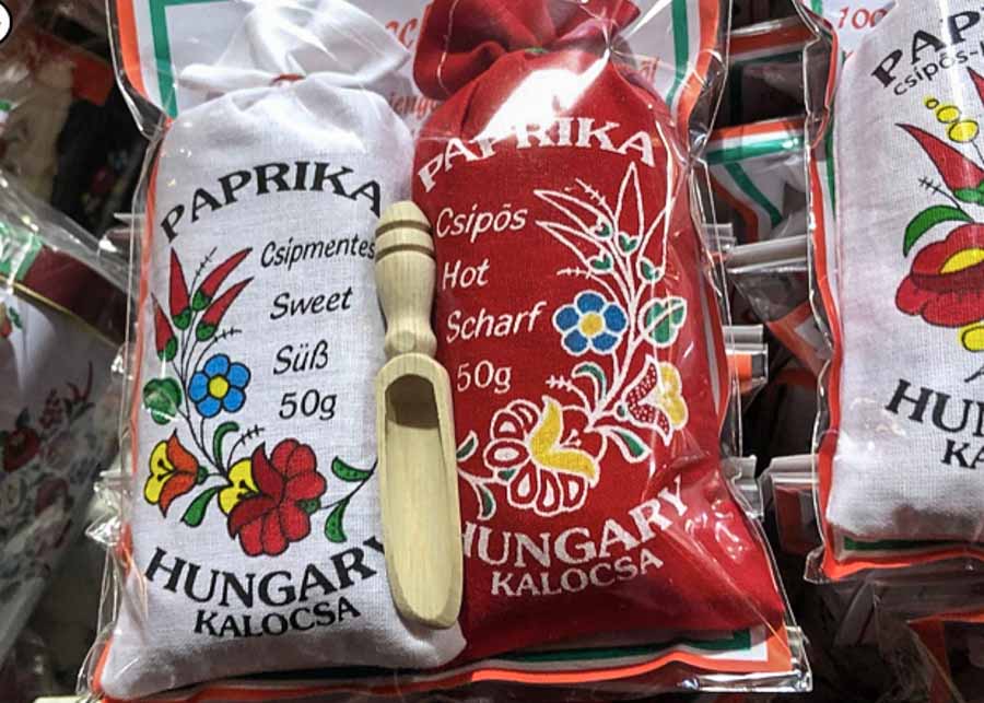 paprika gifts bought from Budapest