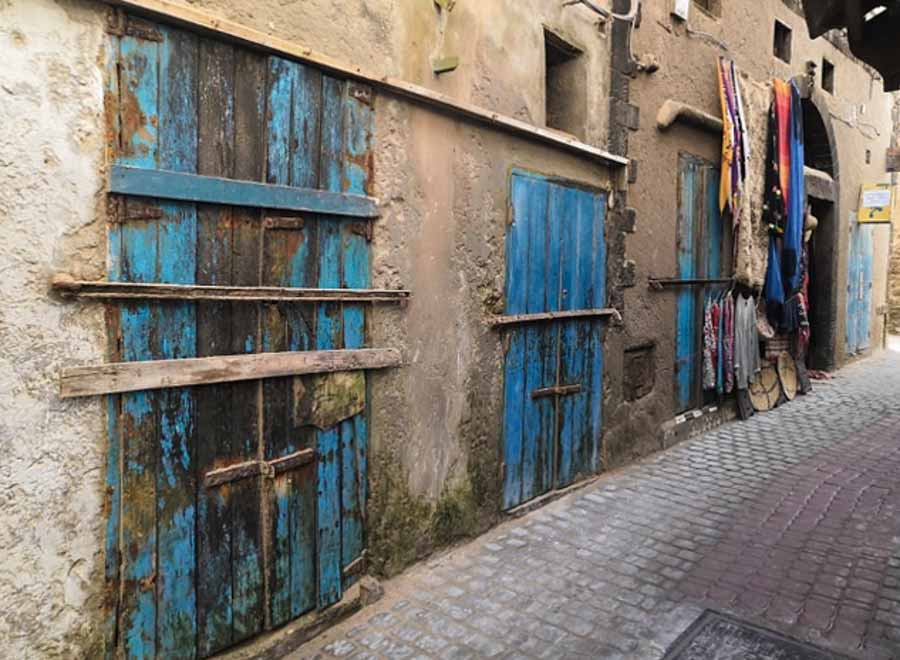 strolling the Colorful street in the Essaouira Medina on a trip from Marrakech
