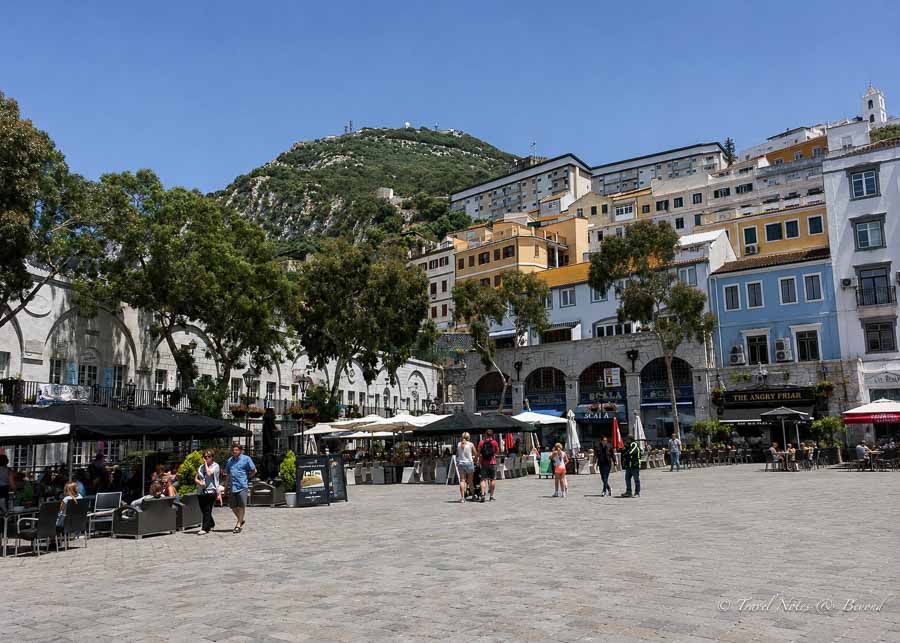 view of Casemates Square in Gibraltar