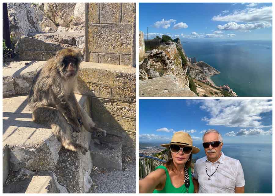 collage of images from Gibraltar in fall