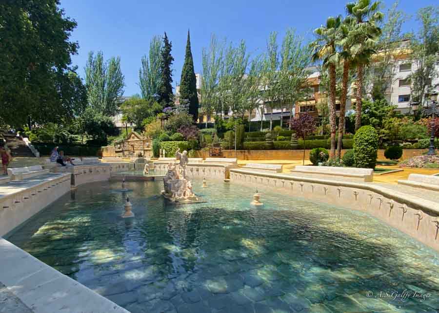 view of a park in Priego de Cordoba 