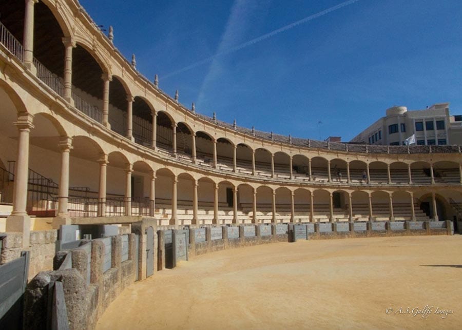 The bullfighting arena in Ronda