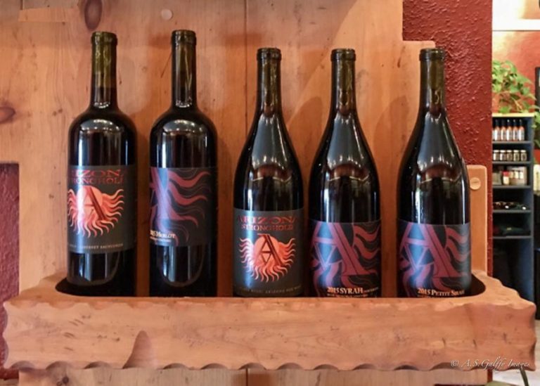 wine bottles from AZ Stronghold winery near Sedona