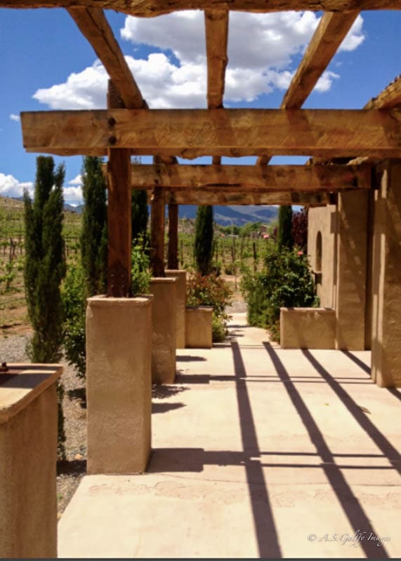 view of the Alcantara winery next to Sedona