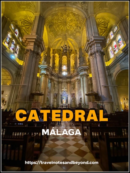 interior view of cathedral of Malaga