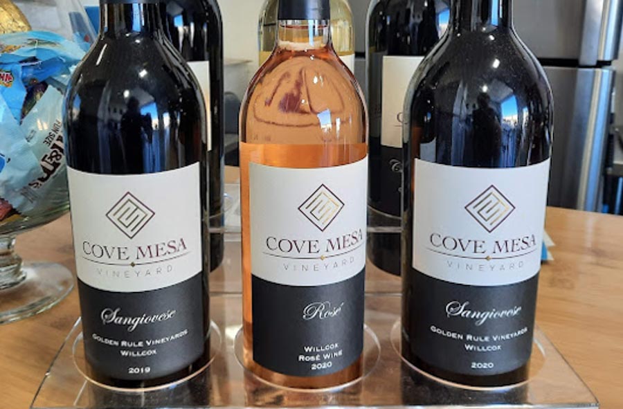 Cove Mesa wine bottles