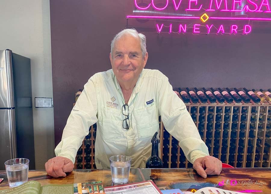 Emil Molin, owner of Cove Mesa winery