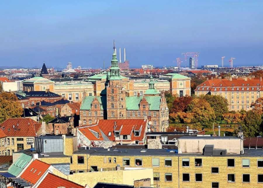 view of Copenhagen from above
