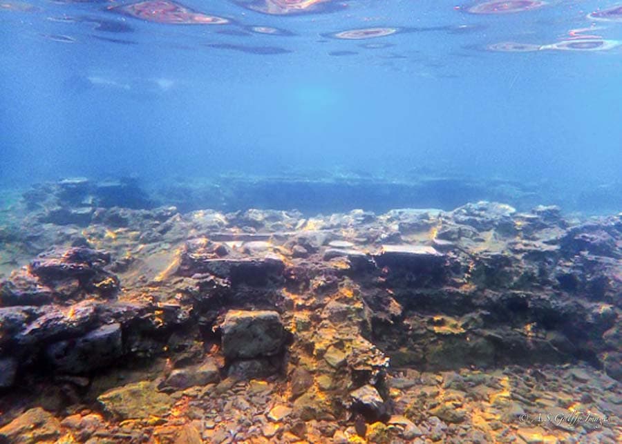 view of the ruins of the Sunken City 