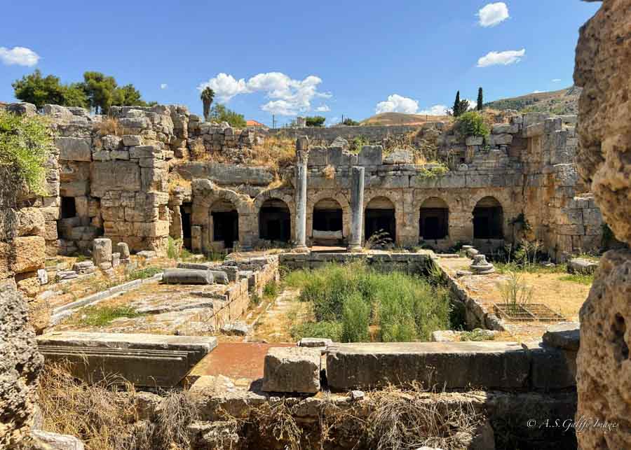 visiting Ancient Corinth on a Peloponnese road trip 