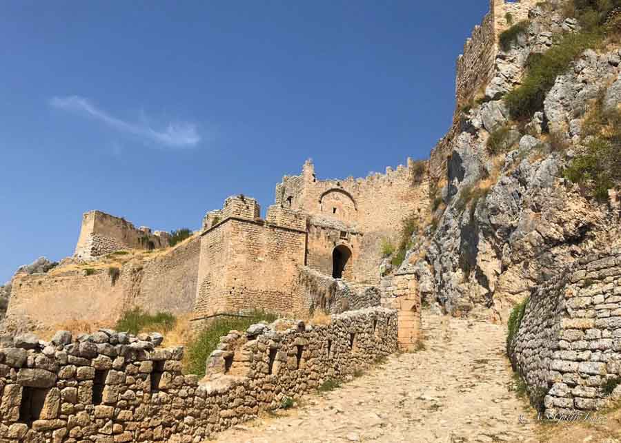 The archeological site of Akrocorinth