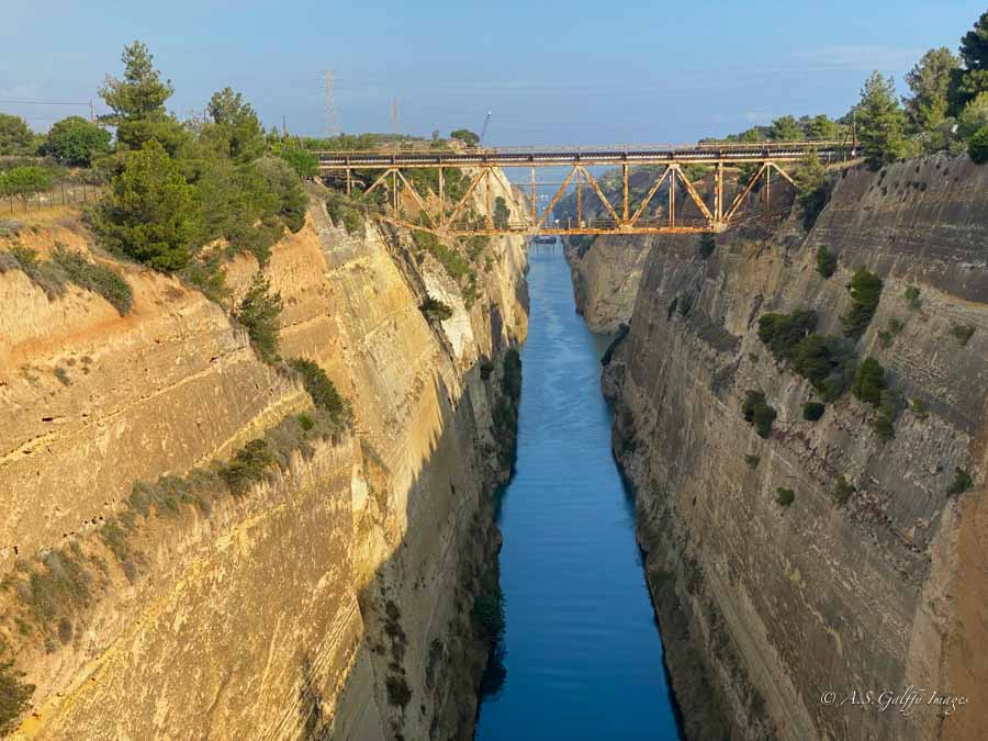 visiting the Corinth Canal as part of a 2 weeks Greece itinerary
