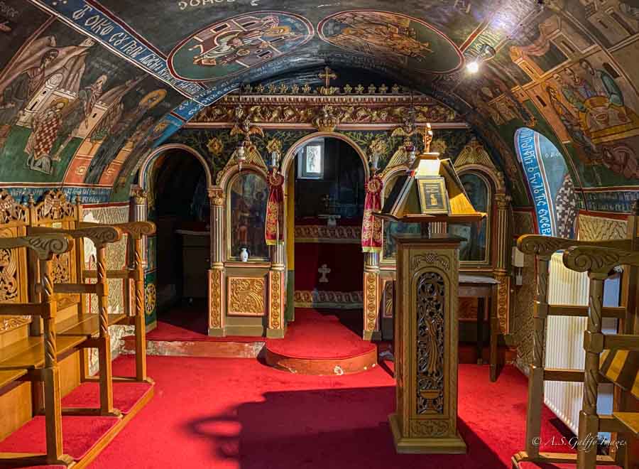 room at Kaltezon Monastery in Peloponnese