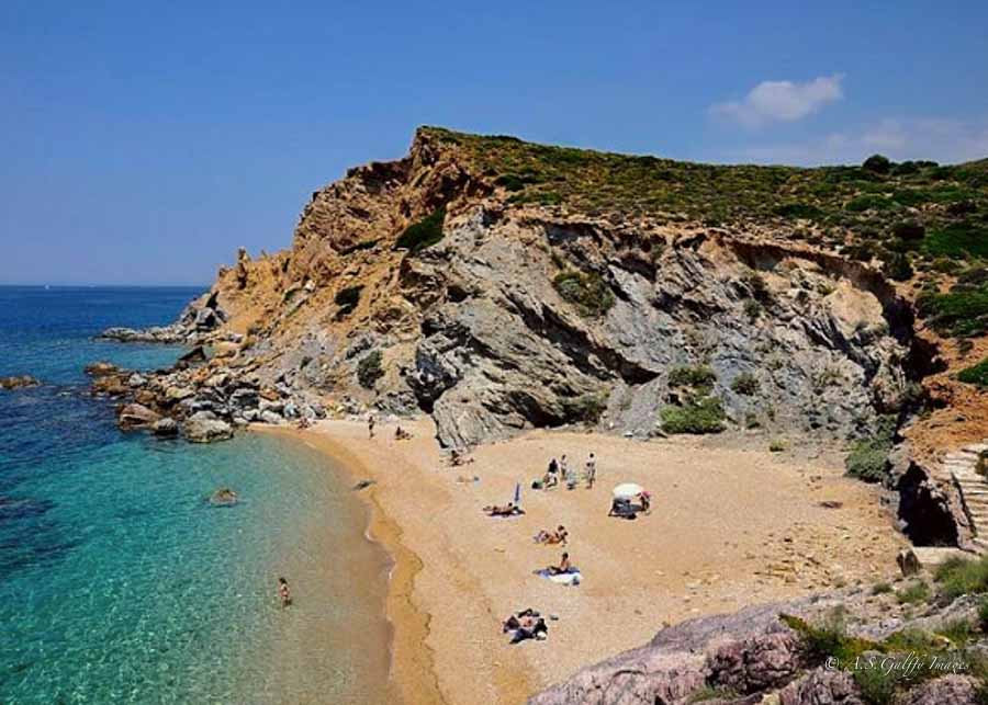 Sunio Beach near Athens, Greece in October