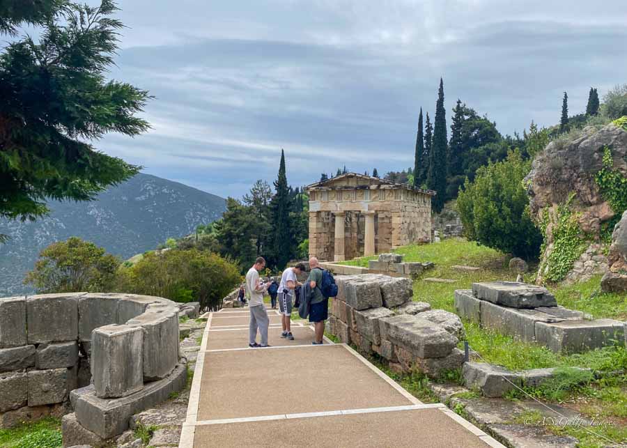 visiting DELPHI GREECE on a day trip from Athens