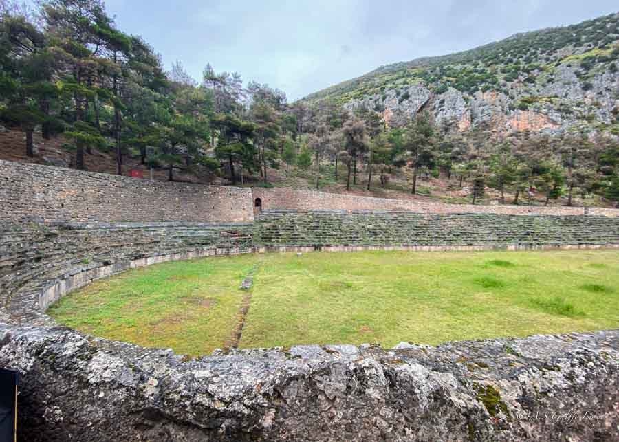 The stadium at Delphi 