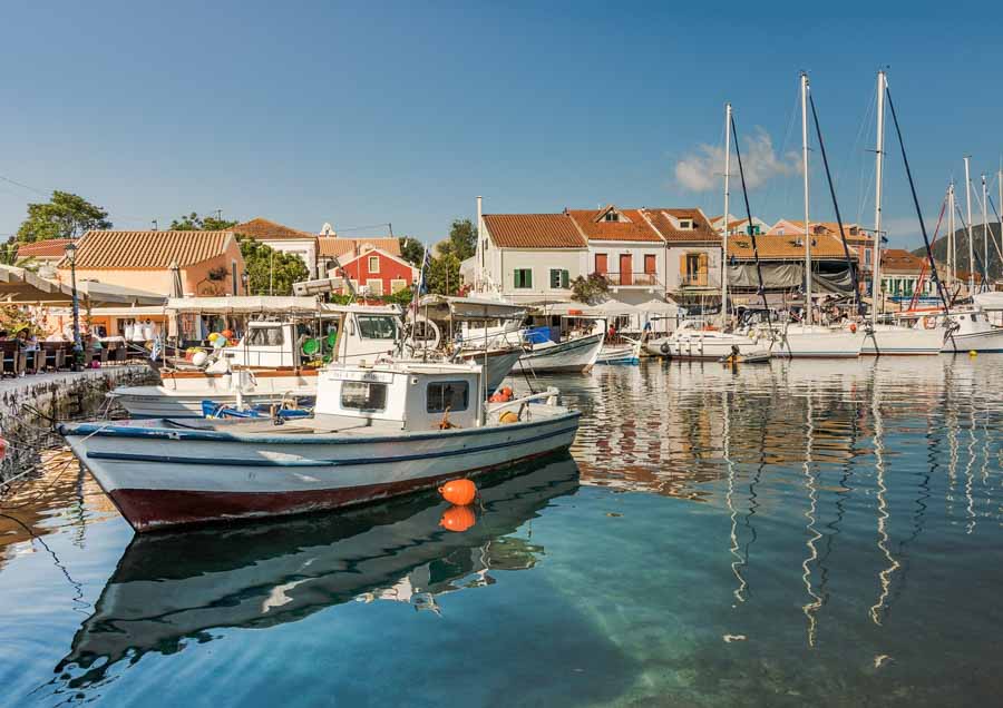 The port of Fiskardo, Kefalonia