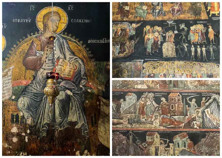 frescoes at the church of Panagia