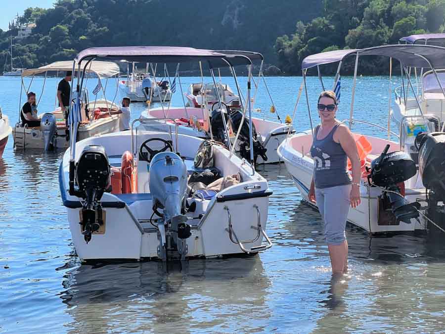 Boating in Greece in the fall