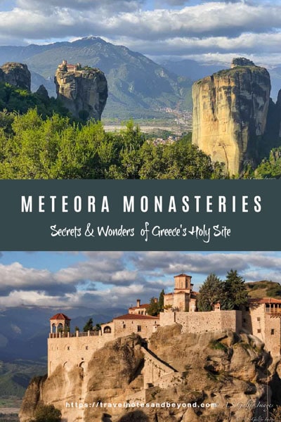 Meteora Monasteries in Greece pin