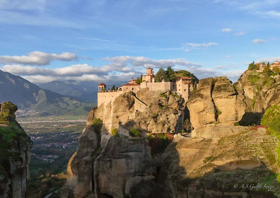 view of Varlaam Monastery in Meteora