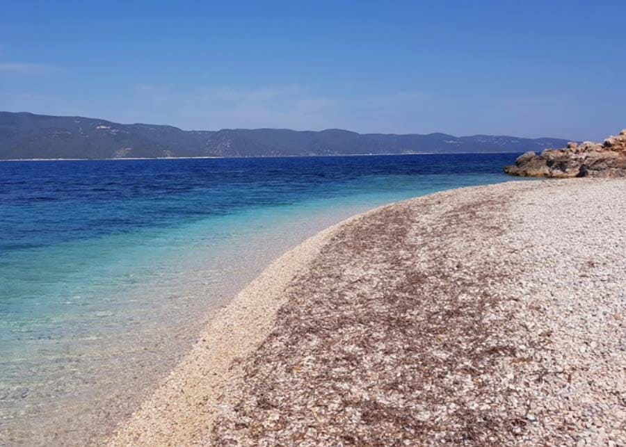 Agios Ioannis Beach in Ithaca