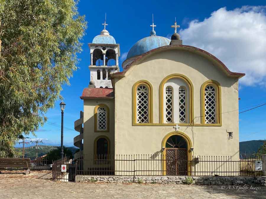 Church in Exogi Village on Ithaca Island in Greece