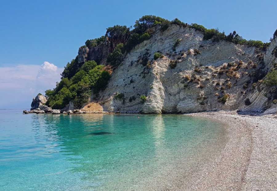 Gidaki Beach on Ithaca Island, Greece