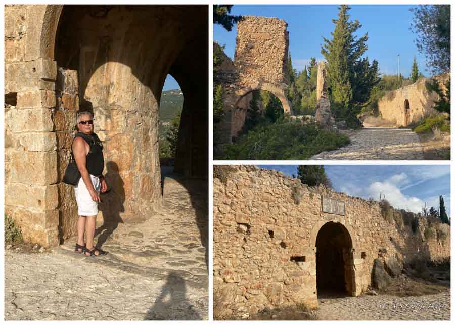 visiting Assos Castle, one of the best places in Kefalonia