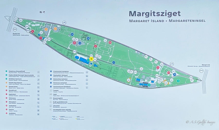 Margaret Island Map