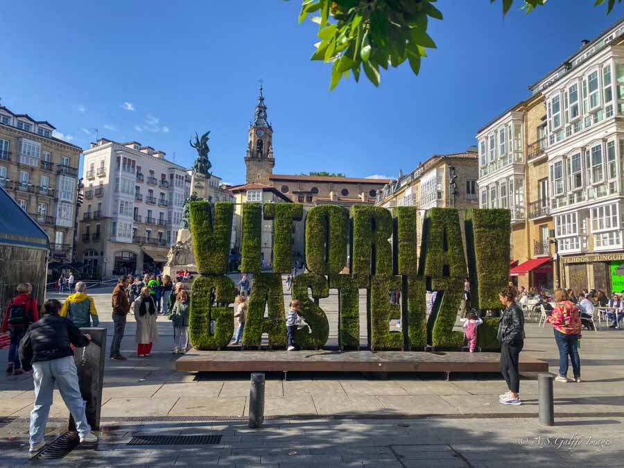 View of Vitoria Gasteiz, the capital of the Basque Country