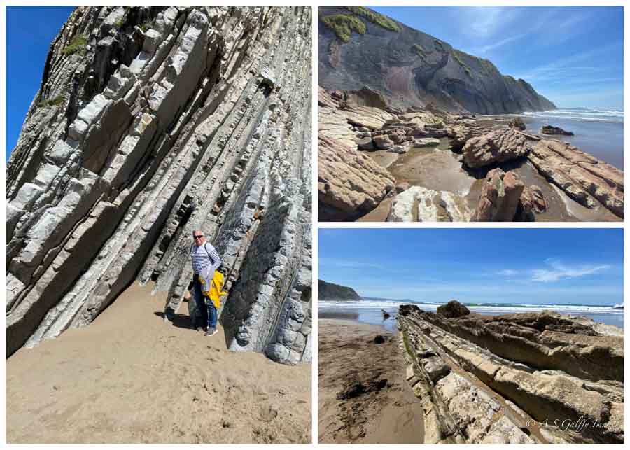 geological formations at Zumaia Geopark