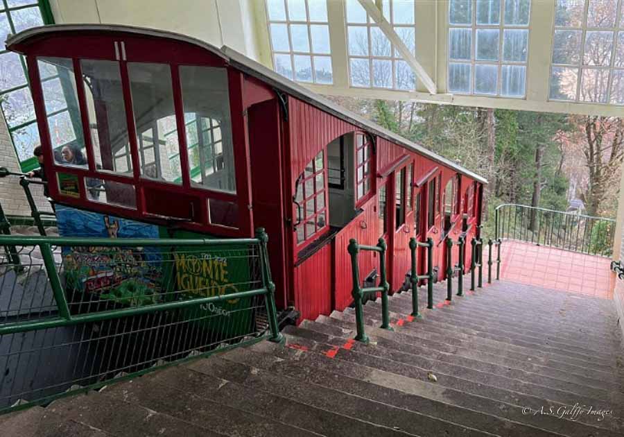 funicular at Mt. Igueldo