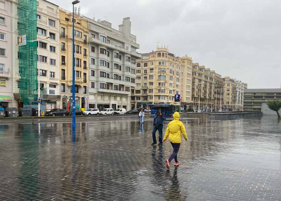 Rainy day in San Sebastián