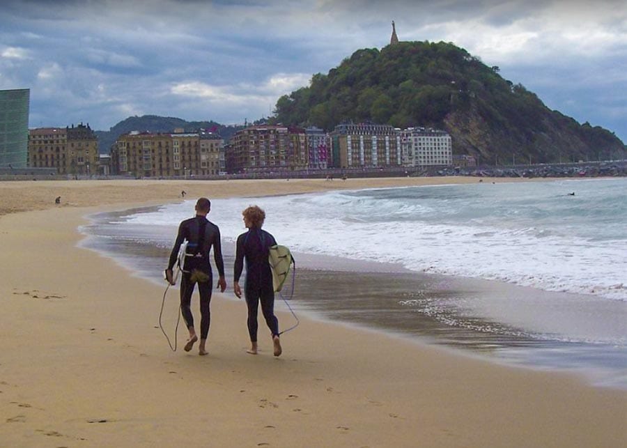 Zuriolla beach in the evening