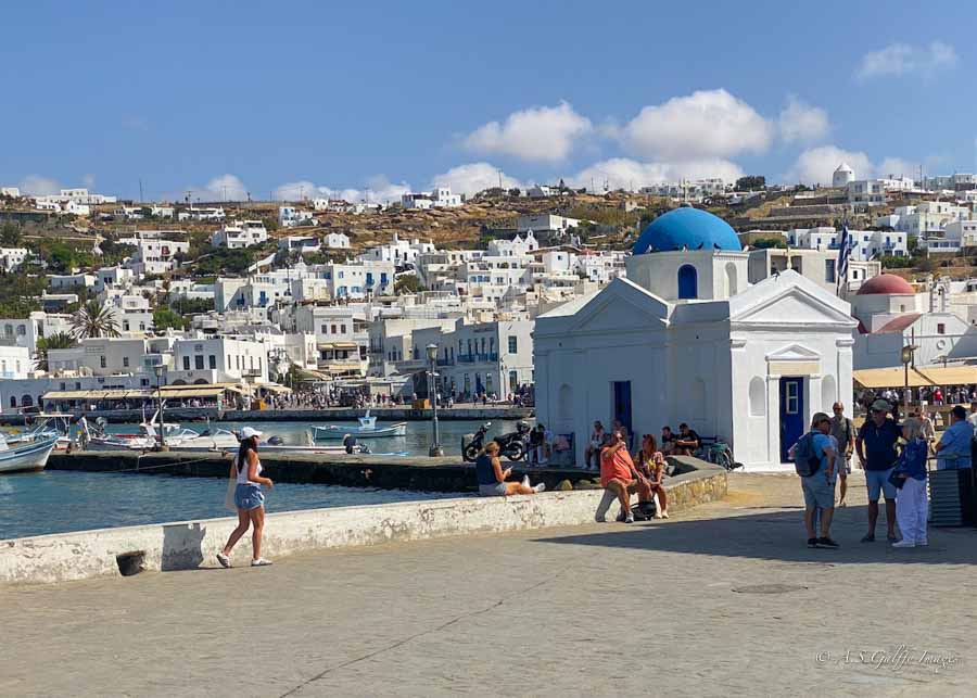 image deicting Mykonos in October