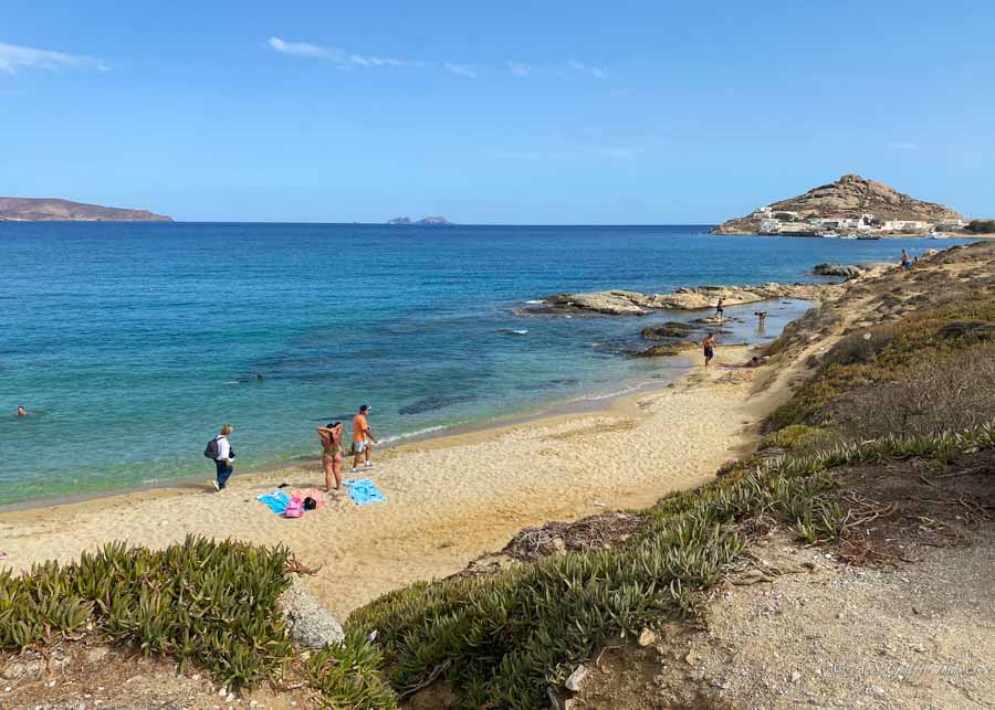 image depicting a beautiful beach in the Greek Islands